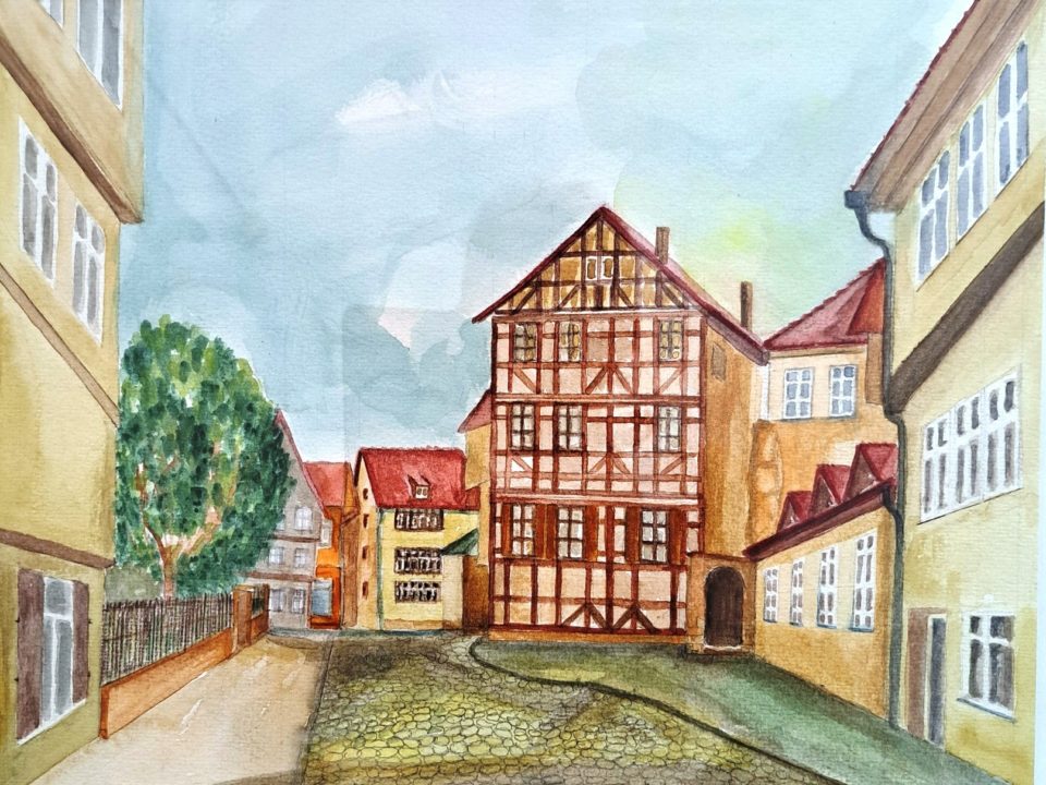 Haindorfsgasse vor der Bombardierung