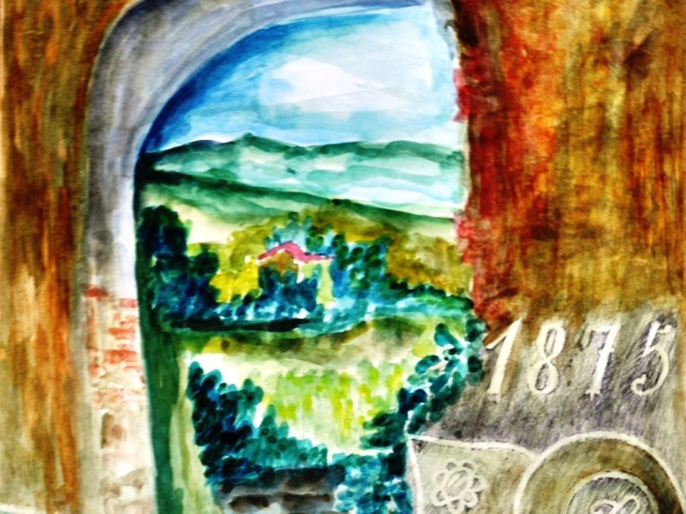 Insel Elba - Durchblick Stadtmauer