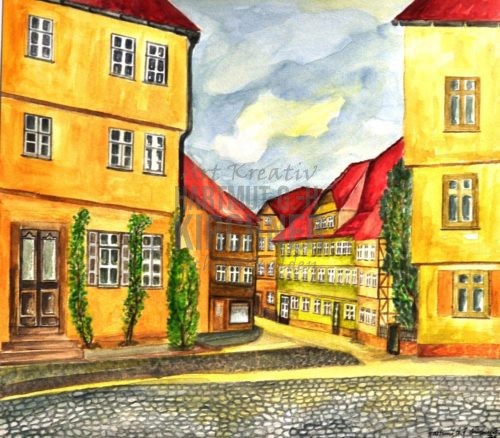 Haindorfsgasse 3 - Altstadt-Ansicht aus Richtung Entenplan vor der Bombardierung