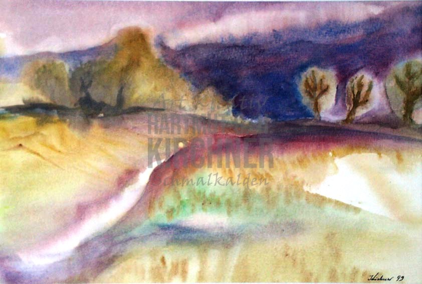 Landschaft im Nebel