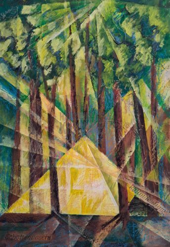 Pyramid in the wood/ Pyramide im Wald
