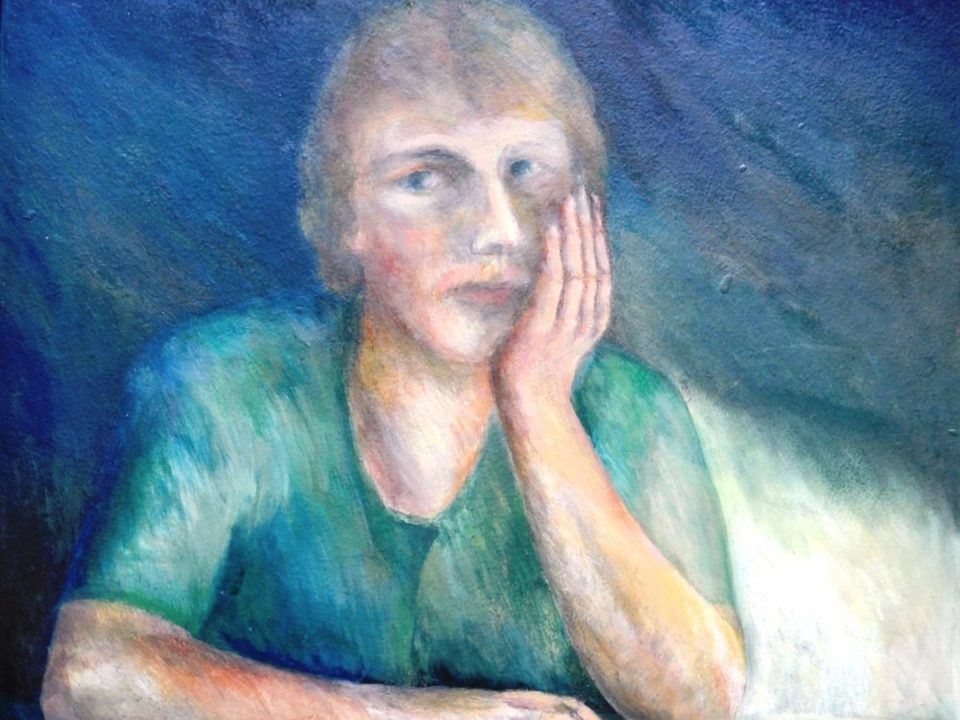 Nachdenkliches Selbstporträt